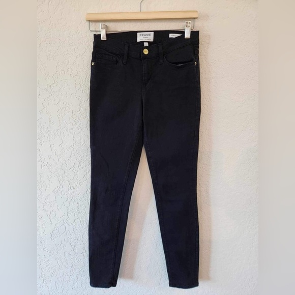 Frame Black Le Skinny De Jeanne Jeans Size 26 - Picture 3 of 9